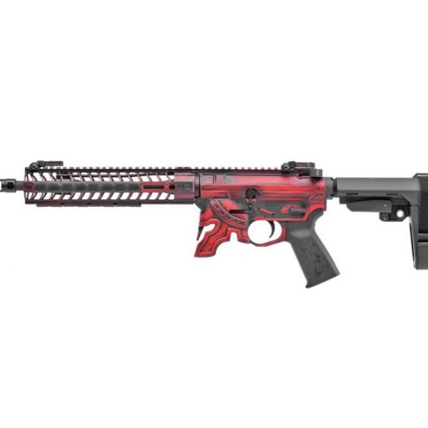 Spikes Tactical Spartan AR Pistol Red Battleworn Cerakote 5.56 / .223 Rem 11.5-inch 30Rds