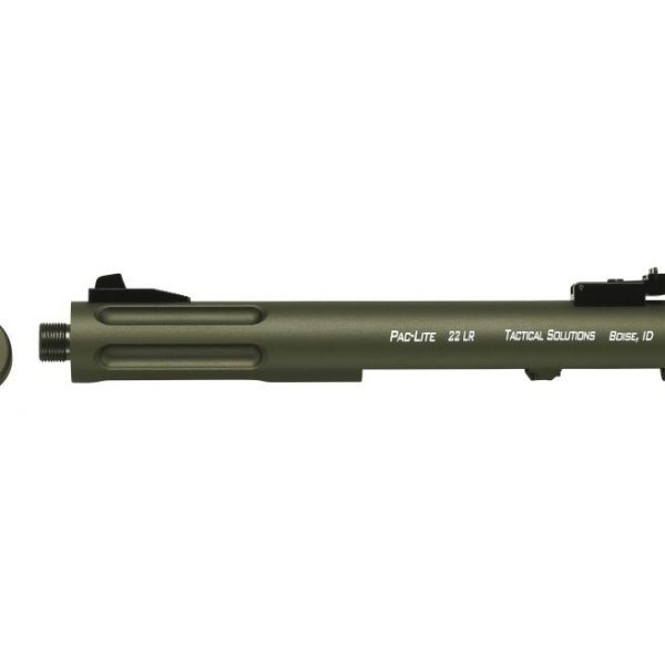 Tactical Solutions Pac-Lite Olive Drab Green 4.5-inch Fluted Threaded Barrel