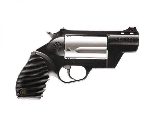 Taurus Judge Public Defender Black Polymer / Stainless .45 LC / . 410 GA 2.5-inch 5rd Fiber Front Sight