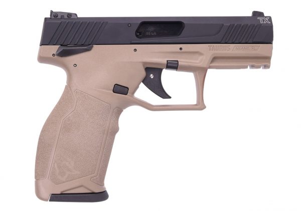 Taurus TX22 22LR BLK/FDE 4-inch 10Rds SFTY