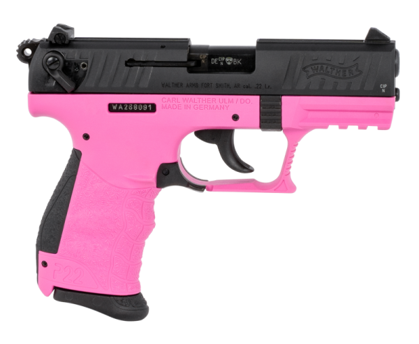 Walther P22 Q Pink / Black .22 LR 3.42" Barrel 10-Rounds