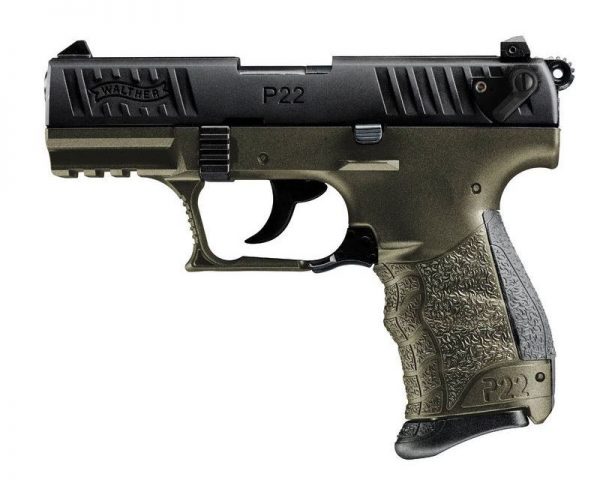 Walther P22Q Military OD Green .22 LR 3.42-inch 10Rds