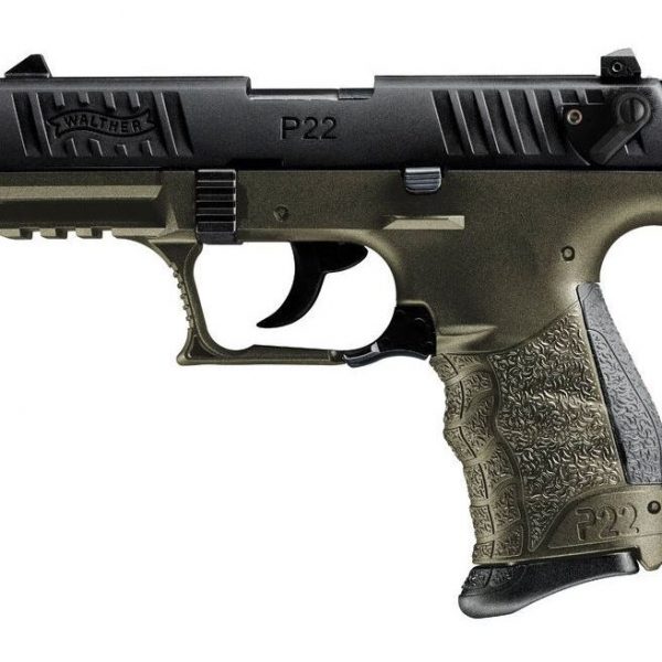 Walther P22Q Military OD Green .22 LR 3.42-inch 10Rds
