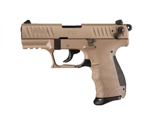 Walther P22QD Flat Dark Earth .22 LR 3.42-inch 10Rds