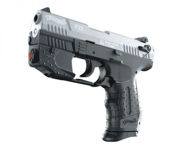 Walther P22 22 LR 3.4 inch Nickel with Laser