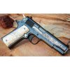 Colt Firearms Emiliano Zapata Centennial 1911 Engraved Royal Blue .38 Super 5" Barrel 9-Rounds - 1 of 500 - Image 2