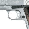 Smith and Wesson Model SW1911 Engraved .45 ACP 5" 8+1 Pistol Includes Wooden Presentation Case - Image 5