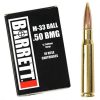 Barrett .50 BMG Ammunition 10 Rounds 661 Grain M33 Full Metal Jacket Boat Tail with Mild Steel Core Projectile 2750fps - Image 2